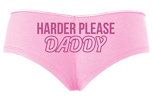 Knaughty Knickers Harder Please Daddy Give It To Me Rough Baby Pink DDLG Panties
