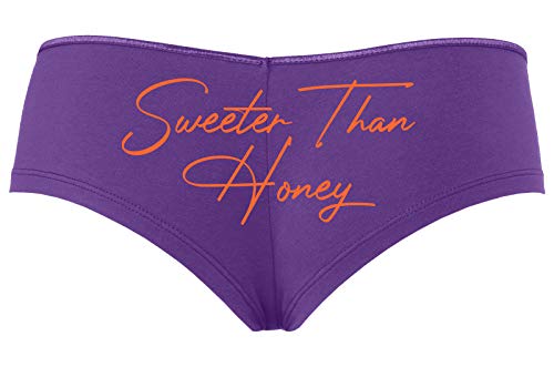 Knaughty Knickers Sweeter Than Honey Cute Oral Flirty Slutty Purple Boyshort