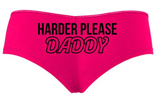 Knaughty Knickers Harder Please Daddy Give It To Me Rough Hot Pink Panties DDLG