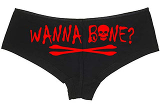 Wanna Bone? • Boyshorts • Black