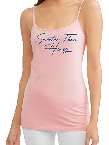 Knaughty Knickers Sweeter Than Honey Cute Oral Flirty Pink Camisole Tank Top