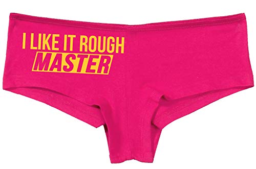 Knaughty Knickers I Like It Rough Master Give To Me Hard Hot Pink Underwear