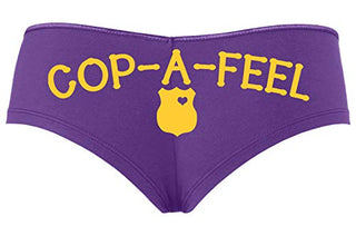 Cop A Feel Leo Police Wife Boyshort Panties The Panty Game cop Party Bridal Gift