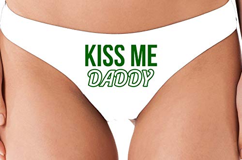 Knaughty Knickers Kiss Me Daddy Snuggle BabyGirl Master White Thong Un –  Cat House Riot