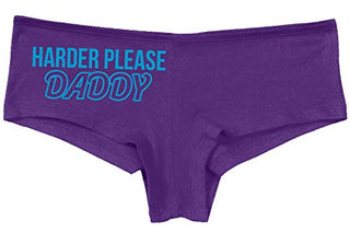 Knaughty Knickers Harder Please Daddy Give It To Me Rough Slutty Purple Panties