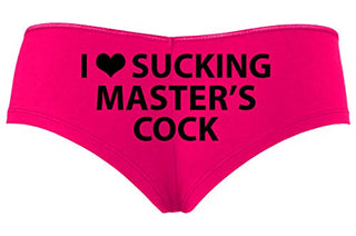 Knaughty Knickers I Love Sucking Masters Cock Blowjob Slut Hot Pink Slutty