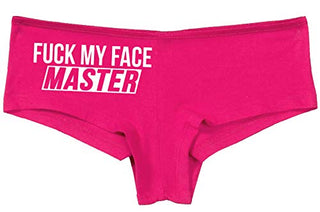 Knaughty Knickers Fuck My Face Master Oral Deepthroat Hot Pink Underwear