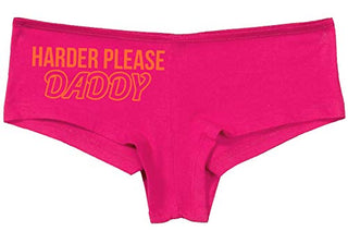 Knaughty Knickers Harder Please Daddy Give It To Me Rough Hot Pink Underwear