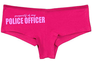 Knaughty Knickers Property of My Police Officer LEO Wife Hot Pink Underwear