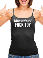 Knaughty Knickers Masters Little Fuck Toy Piece Of Ass Black Camisole Tank Top