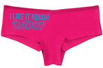 Knaughty Knickers I Like It Rough Daddy Spank Dominate Hot Pink Underwear