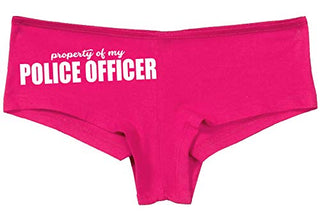 Knaughty Knickers Property of My Police Officer LEO Wife Hot Pink Underwear