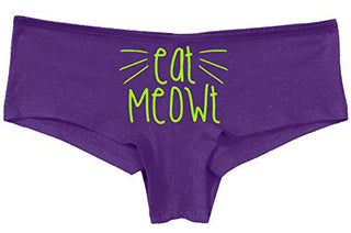 Knaughty Knickers Eat Meowt Pussy Cat Whiskers Kitten Oral Sex pet Play Panties