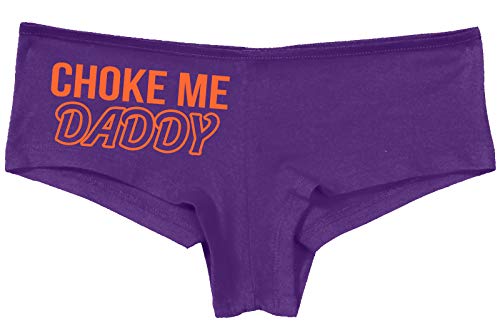 Knaughty Knickers Choke Me Daddy Obedient Submissive Slutty Purple Panties