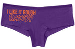 Knaughty Knickers I Like It Rough Daddy Spank Dominate Slutty Purple Panties