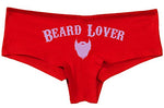 Knaughty Knickers Beard Lover For The Man In Your Life Slutty Red Panties