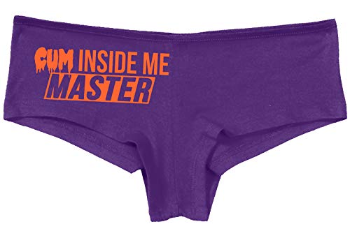 Knaughty Knickers Cum Inside Me Master Give Me Creampie Slutty Purple Panties