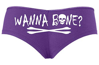 Wanna Bone? • Boyshorts • Purple