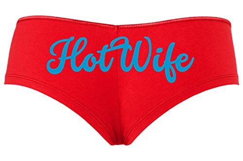 Knaughty Knickers HotWife Life Shared Lifestyle Hot Wife Slutty Red Boyshort