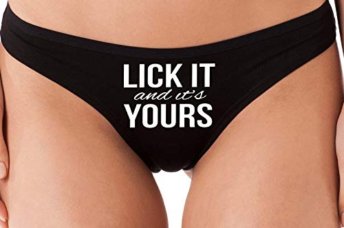 Knaughty Knickers Lick It And Its Your Funny Oral Sex Thong Underwear Eat Me