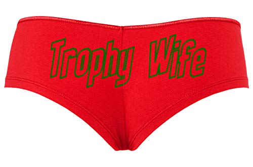 Knaughty Knickers Trophy Wife Panty Game Shower Gift Hotwife Cute Red Boyshort