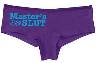 Knaughty Knickers Masters Little Slut BDSM DDLG Princess Slutty Purple Panties