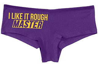 Knaughty Knickers I Like It Rough Master Give To Me Hard Slutty Purple Panties