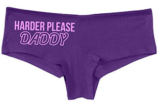 Knaughty Knickers Harder Please Daddy Give It To Me Rough Slutty Purple Panties