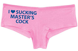 Knaughty Knickers I Love Sucking Masters Cock Blowjob Slut Pink Boyshort Panties