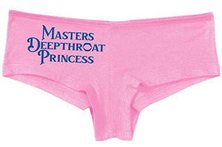 Knaughty Knickers Masters Deepthroat Princess Oral Sex Pink Boyshort Panties