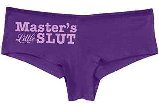 Knaughty Knickers Masters Little Slut BDSM DDLG Princess Slutty Purple Panties