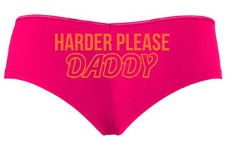 Knaughty Knickers Harder Please Daddy Give It To Me Rough Hot Pink Panties DDLG