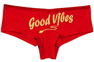 Knaughty Knickers Good Vibes Magic Wand Vibrator Sexy Boyshort Cute Flirty