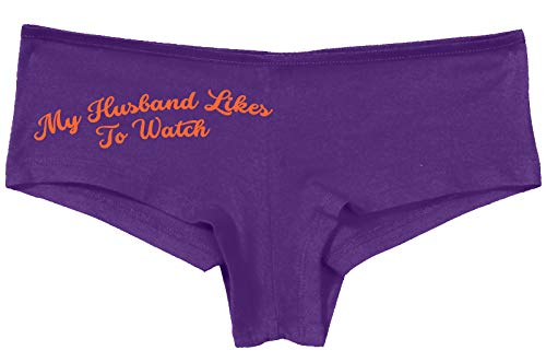 Knaughty Knickers My Husband Likes To Watch Swinger Slutty Purple Panties