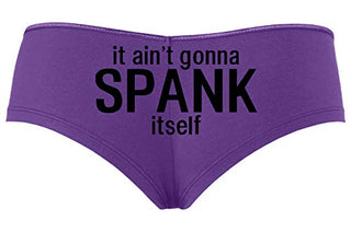 Knaughty Knickers - It Ain't Gonna Spank Itself Boy Short Panties - It Aint Gonna Spank Boyshort Underwear