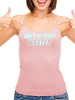 Knaughty Knickers Cum In My Mouth Master Blow Job Slut Pink Camisole Tank Top