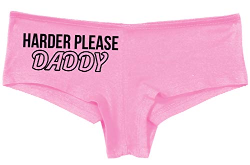 Knaughty Knickers Harder Please Daddy Give It To Me Rough Pink Boyshort Panties