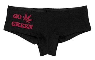 Women's Go Green Fun Rave Booty Hot Sexy Boyshort