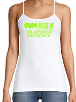 Knaughty Knickers Cum Inside Me Daddy Creampie Cumplay White Camisole Tank Top