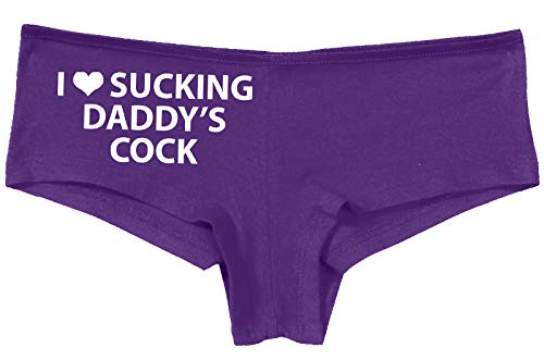 Knaughty Knickers I Love Sucking Daddys Cock DDLG Oral Slutty Purple Panties