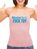 Knaughty Knickers Masters Little Fuck Toy Piece Of Ass Pink Camisole Tank Top