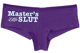 Knaughty Knickers Masters Little Slut BDSM DDLG Princess Slutty Purple Panties