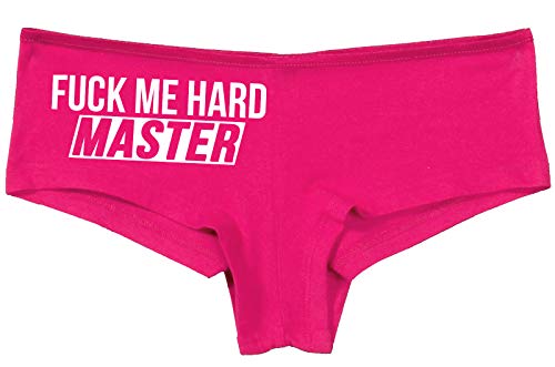 Knaughty Knickers Fuck Me Hard Daddy Pound Me Master Hot Pink Underwea –  Cat House Riot