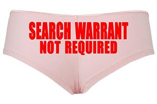 Knaughty Knickers Search Warrant Not RequiPink Police Wife Girlfriend Pink Panty