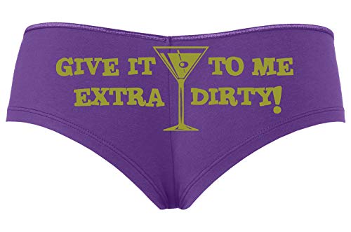 Knaughty Knickers Give It to Me Extra Dirty Bachelorette Panty Game Slut Martini
