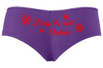 Knaughty Knickers Baby Its Cold Outside Cute Christmas Sexy Fun Purple Panties