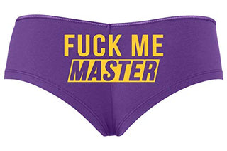 Knaughty Knickers Fuck Me Master Give It To Me Please Slutty Purple Boyshort