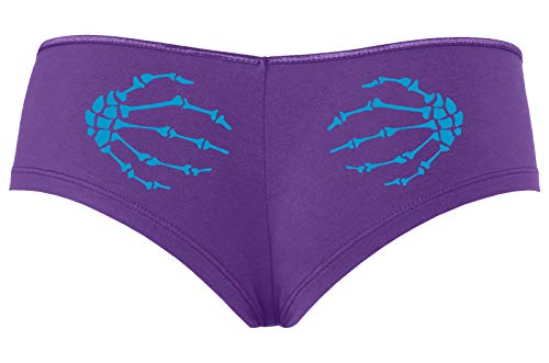 Knaughty Knickers Boney Hands Grabbing Ass hot Rave Wear Halloween Purple Boyshort