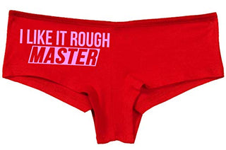 Knaughty Knickers I Like It Rough Master Give To Me Hard Slutty Red Panties