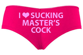 Knaughty Knickers I Love Sucking Masters Cock Blowjob Slut Hot Pink Slutty